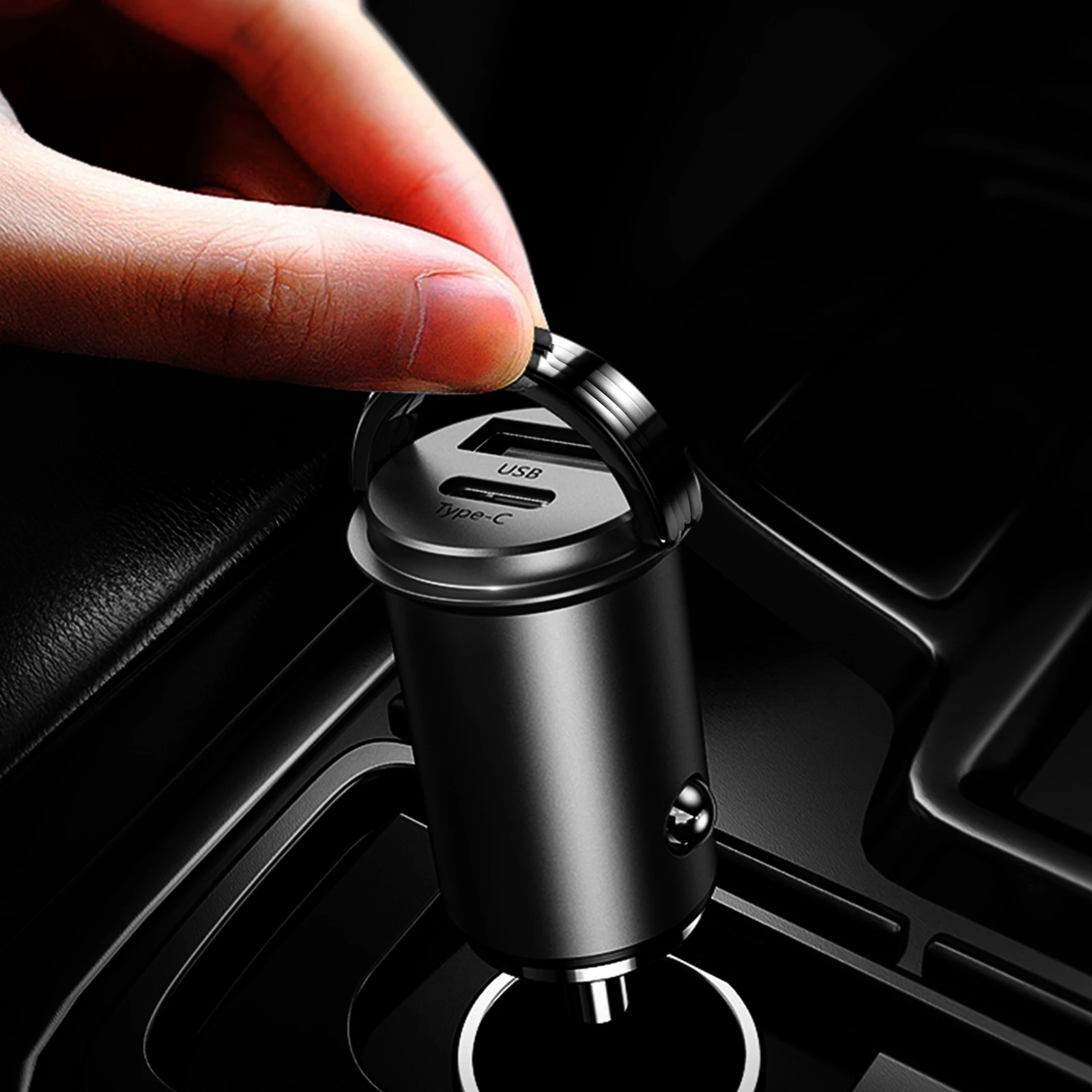 Autoladegerät USB-Schnellladegerät 3.0 PD-Ladegerät QC3.0-Ladegerät für Xiaomi Samsung Autoladegerät für iPhone12 Pro Max Schnellladegerät_voghion.com