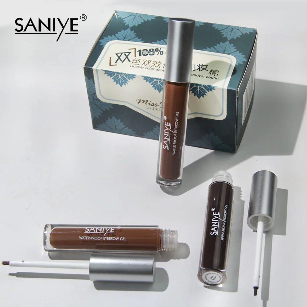 SANIYE коричневый гель для бровей, макияж для бровей, усиленный краситель для бровей, с помощью кисти для макияжа M303