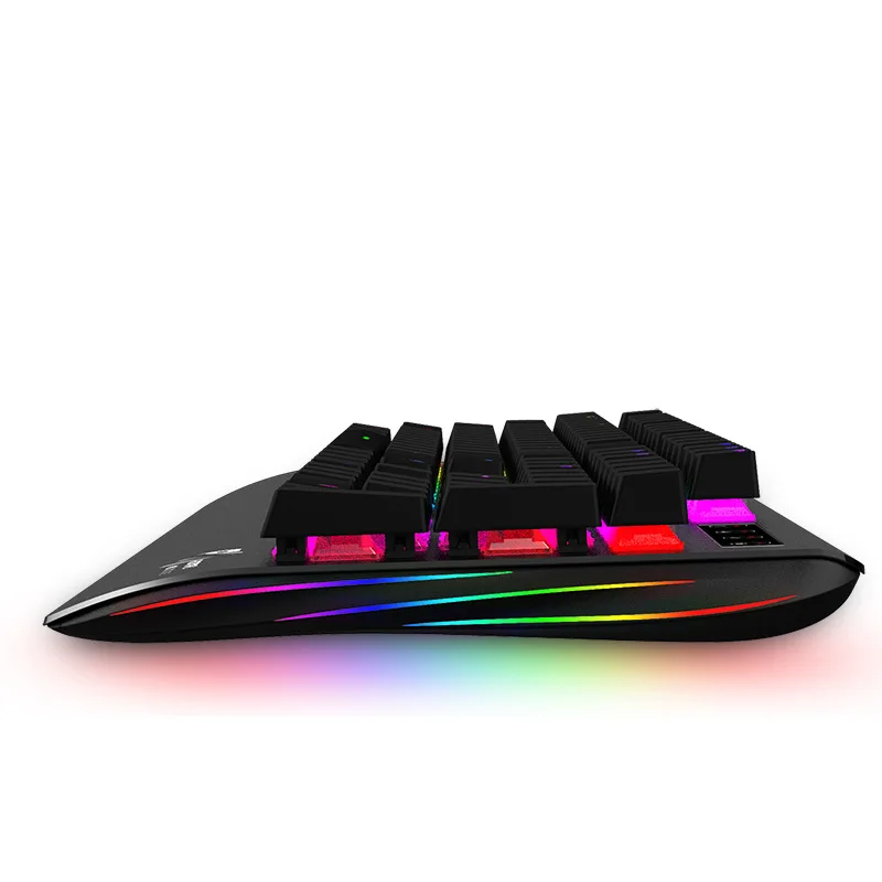 

RK Light RGB Mechanical Keyboard Black Shaft Computer Keyboard Chicken Gaming Keyboard Flanking Shining Custom