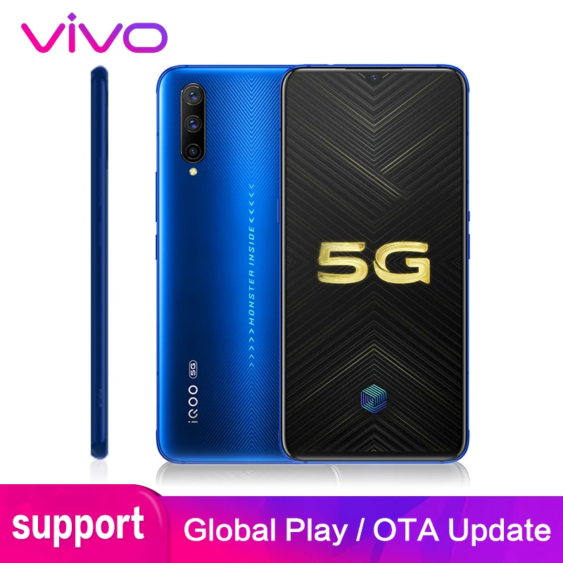 Vivo iQOO Pro 5G поддержка глобальной rom Google NFC оригинальный 6 41 &quotэкран 48MP камера 44 Вт