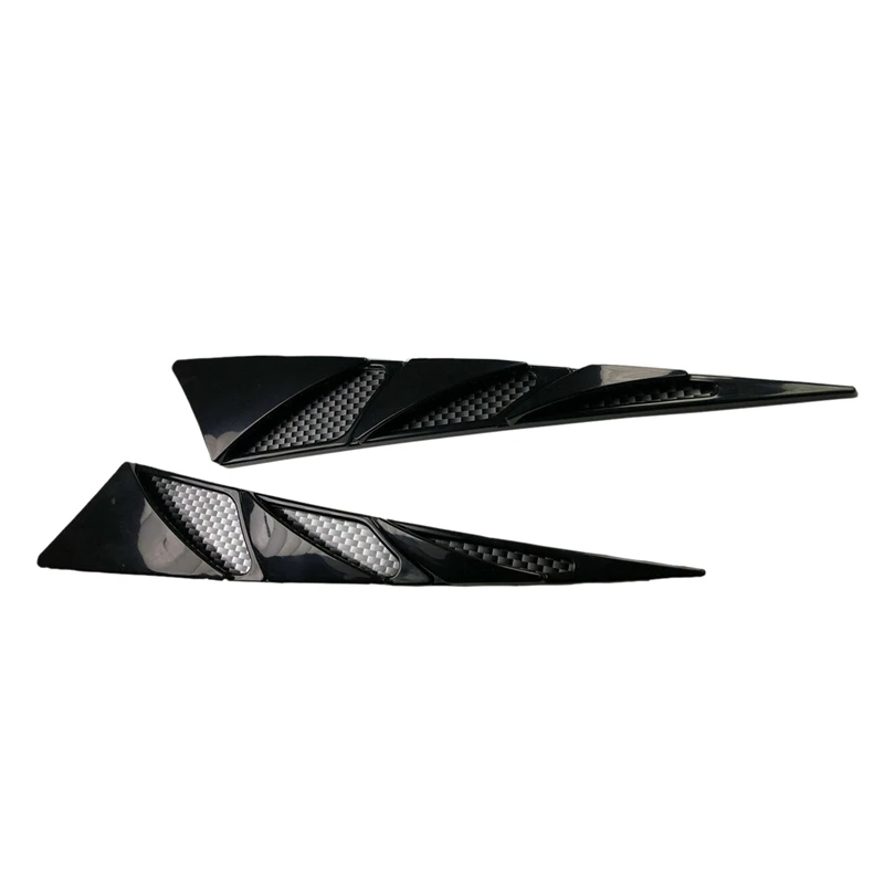 

2Pcs Car Universal Simulation Hood Cover Vent Side Fender Vent Decorative Cover