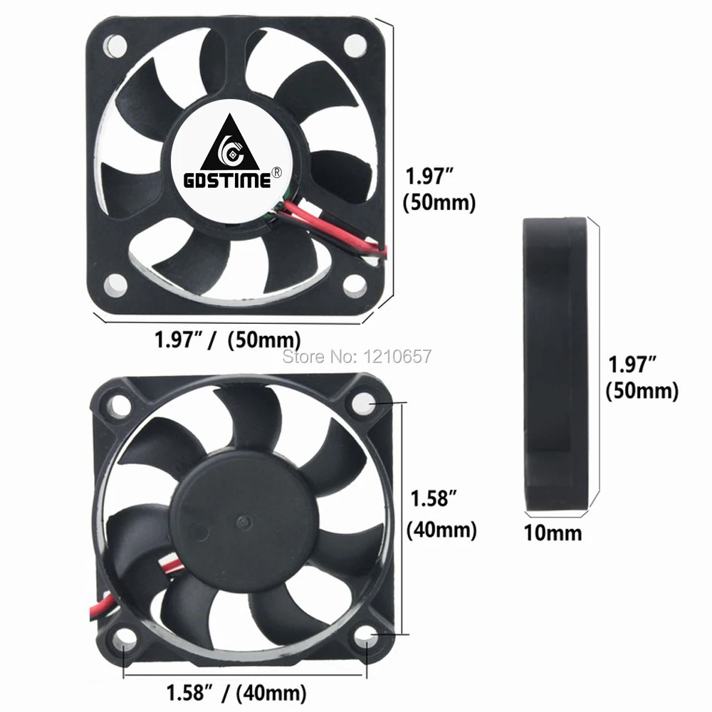 Мини радиатор Dupont 5 В 12 24 5010 50x50x10 мм 50 10 шт. в партии|cooling fan|radiator coolermini radiator |