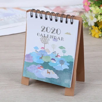 

Daily Scheduler Table Planner 2020 Forest Animals Mini Desktop Paper Calendar