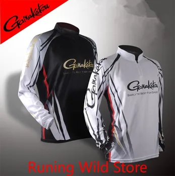 

New Arrive GAMAKATSU Fishing Long Sleeve Clothes Anti-UV Sunscreen Breathable Quick Dry Outdoors Sports Summer Fishing Clothing