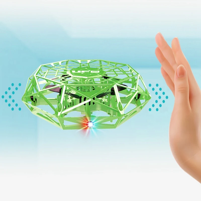 ABKT-Four-Axis Rotary Drone Hand-Controlled Induction Aircraft Gesture-Sensing Suspension Flying Saucer Aircraft Hand-Throwing I