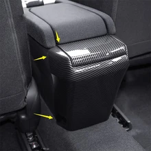 Автомобильный Стайлинг заднего сиденья подлокотник коробка для хранения Анти Удар Защитная панель Крышка отделка Подходит для Honda Civic- седан