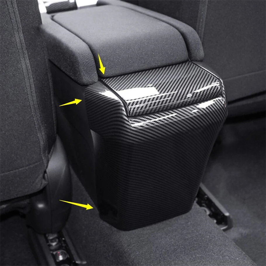 

Car Styling Rear Seat Armrest Storage Box Anti Kick Protection Panel Cover Trim Fit For Honda Civic 2016 - 2019 Sedan