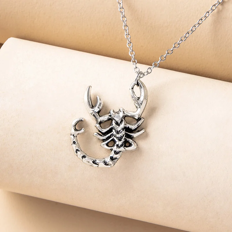 Punk Antique Gold Silver Color Scorpion 