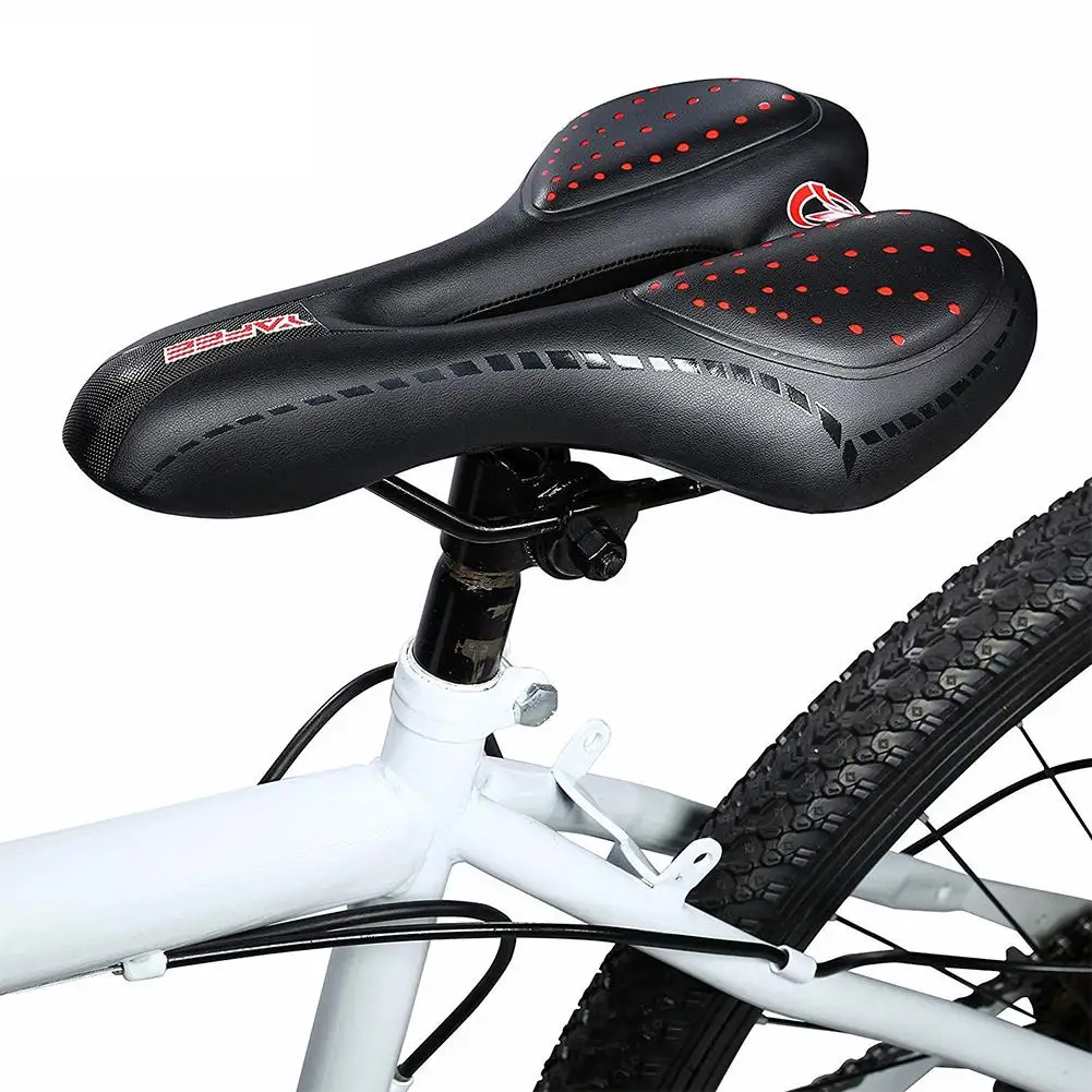 Comfort Wide Big Bum Bike Bicycle Extra Sporty Soft Pad Saddle Seat Component AA