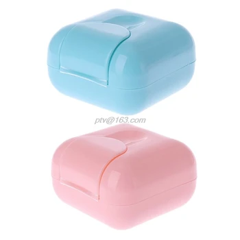 

Bathroom Shower Travel Hiking Portable Soap Box Dish Plate Holder Case Container