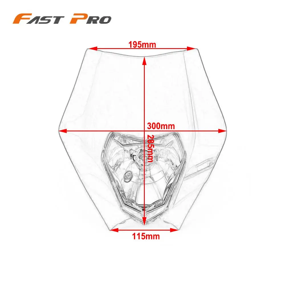 12V 35W Универсальная мотоциклетная фара фары для мотоциклов KTM EXC XCF SXF SMR 125 250 350 450 Enduro Кроссовый мотоцикл для супермото мотокросс