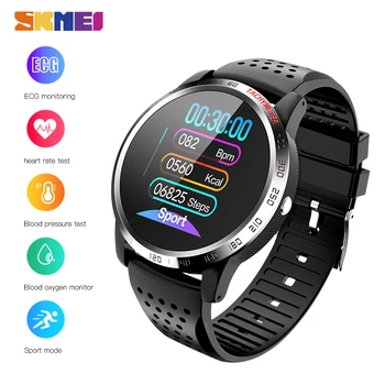 

2020 SKMEI New Male Digital Wristwatches Clock Blood Pressure oxygen Heart Rate Sleep Monitor Men's Watches Relogio Masculino W3