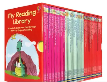

4-12 year Children's English Learning textbook early education book english Picture Book My second Reading Library 50 books/set