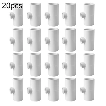 

T-shaped Pipe Joint Poultry Automatic Drinker Cup (20 Pcs) 4 Points Three-way Pipe