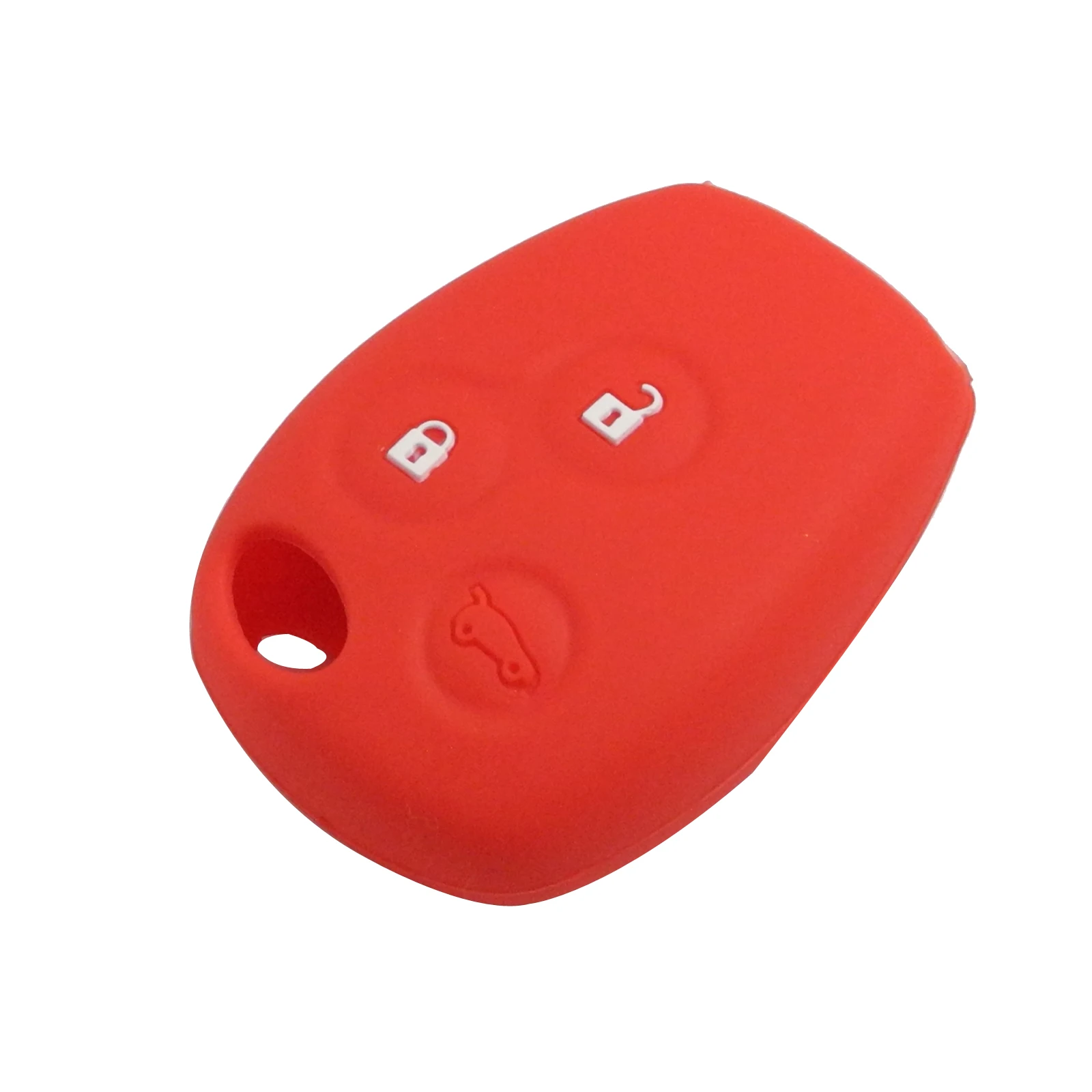 Дистанционный автомобильный чехол для ключей 3 кнопки для renault dacia Modus Clio 3 Twingo Kangoo 2 держатель чехол - Цвет: Красный