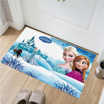 

60x40cm Kids Baby Rug Cartoon Frozen Kitchen Mat Entrance Door Mat Home Decor Living Room Carpet Bedroom Mattress Non-slip Mat