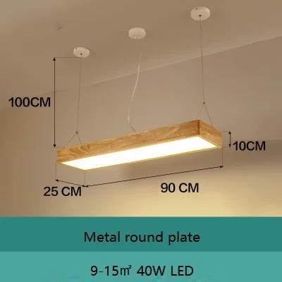 Подвесные светильники lukloy из натурального дерева современный прямоугольный длинный подвесной светильник s гостиничный зал магазин коммерческий светильник для Кабинета