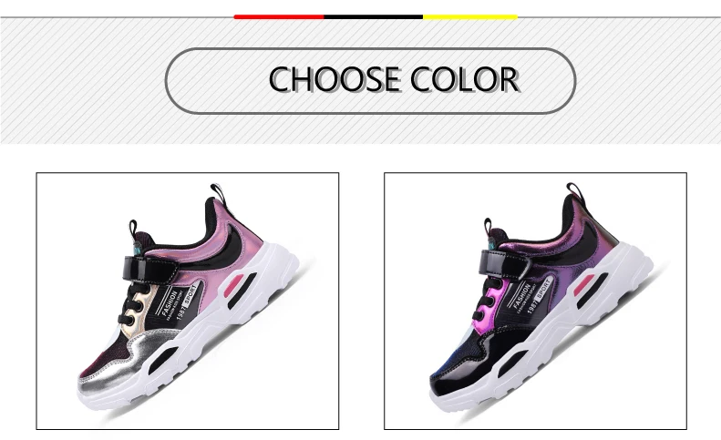 PINSEN 2019 Autumn Kids sneakers Girls Shoes Children's Sport Shoes Shining Light Casual Child Shoes For Girl chaussure enfant (3)
