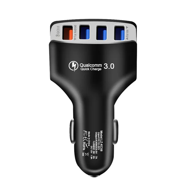Быстрое зарядное устройство OPANSTEN 3,0 USB Автомобильное зарядное устройство универсальное автомобильное зарядное устройство для мобильного телефона QC 3,0 быстрое автомобильное зарядное устройство для iPhone Xiaomi samsung - Тип штекера: Black Car-Charger