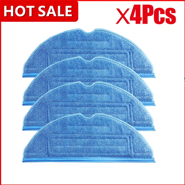 Mop Pad For XiaoMi Roborock Vacuum Cleaner Robot S7 S70 S75 S7Max S7MaxV T7s T7s Plus Mop Rags Parts Mop Cloths Accessories 4Pcs mop