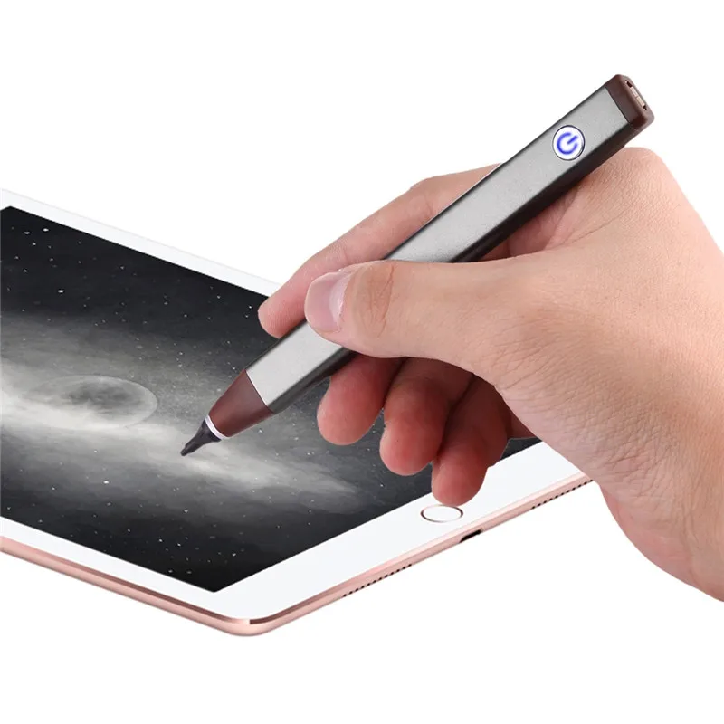 HAWEEL 2,3 мм Сверхтонкий перо активный стилус iPhone стилус для iPhone/iPad наиболее совместимое и наиболее эффективное приложение - Цвета: grey