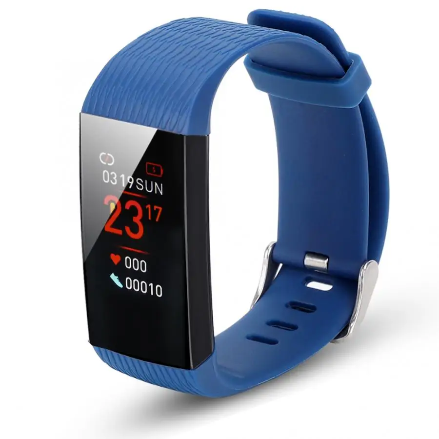 Color Screen Smart Bracelet 1.14 inches Smart Bracelet Waterproof IP67Smart Watch Heart Rate Automatic Tracking Pedometers