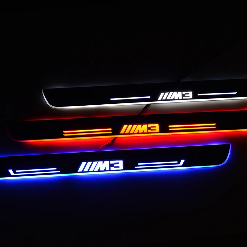 

LED Door Sills Scuff Plate Guard Lights for BMW M3 M4 M5 M6 X1 3 4 5 6 E46 E90 E39 E60 E63 F30 E36 F10 E70 F20 E53 E32 1990-2018