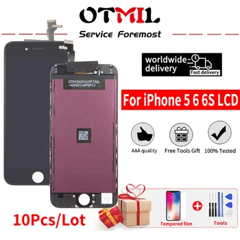 

10Pcs/Lot For iPhone 6 S 5 5S 5C 5 SE LCD Display Touch Screen Digitizer Replacement No Dead Pixel For iPhone 6s Plus LCD