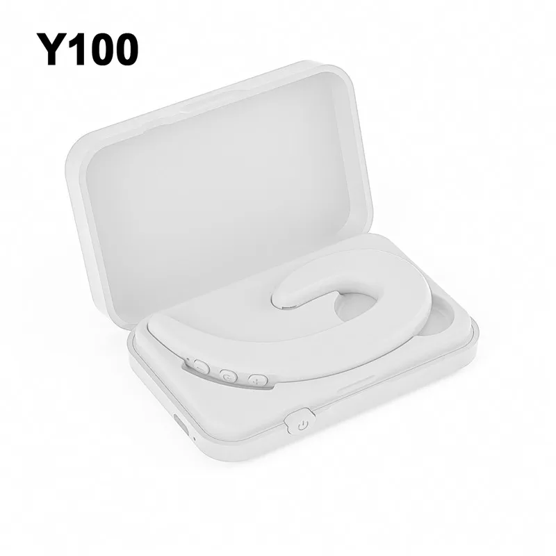 2020 Y100 Headphones With Bone Conduction Earphones Bluetooth Earphone Wireless Blutooth Headset TWS Sports Waterproof Earbuds