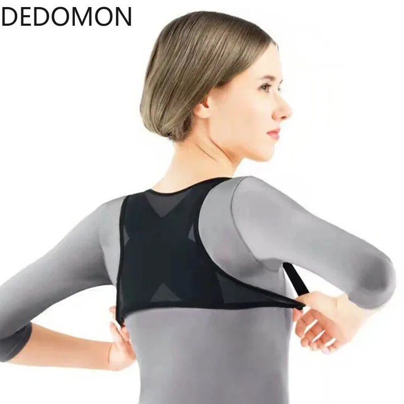 

Adjustable Posture Corrector Brace Net Breathable Back Spine Support Belt Humpback Shoulder Posture Correction Belt Face Lifting