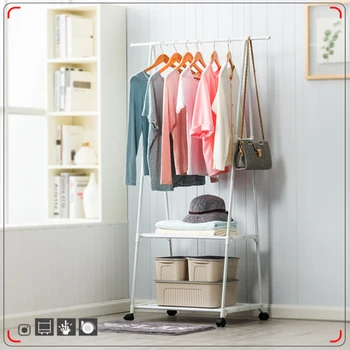 

Multi-function Triangle Coat Rack Clothes Hanger Removable Bedroom Hanging Clothes Rack With Wheels Floor Standing Coat Rack