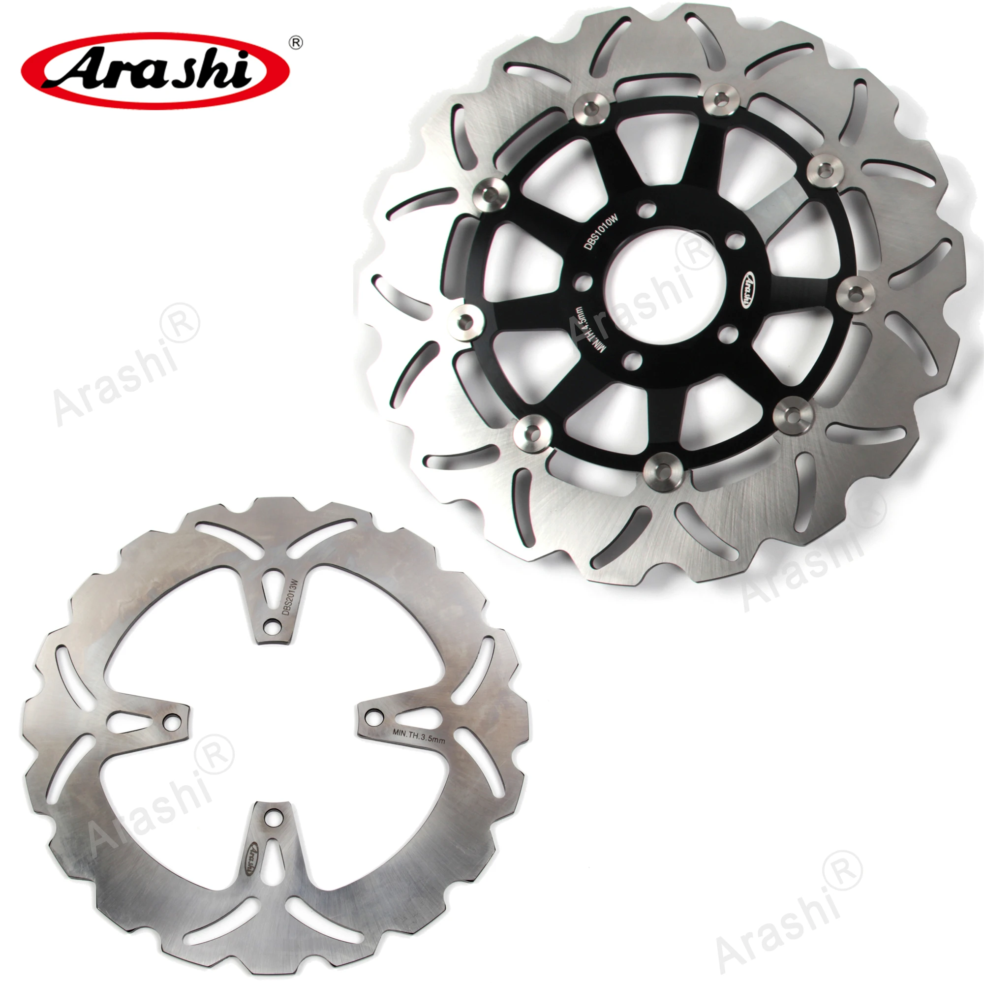 

Arashi 1 Set 310 / 250 mm For SUZUKI GS E 500 1989 - 2003 CNC Front Rear Brake Disc Rotors GS500E 1998 1999 2000 2001 2002