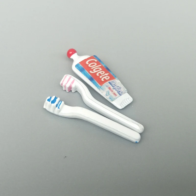 mini Toothpaste toothbrush Daily wash paper soap mask doll house diy decoration stationery for barbie blythe 1/8 1/12 doll 20