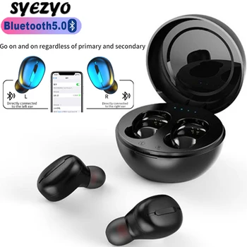 

TWS S8 Wireless Headphones Bluetooth 5.0 Earphones IPX6 Waterproof Sports Earbuds With Mic Charging Box Music Headset For Xiaomi