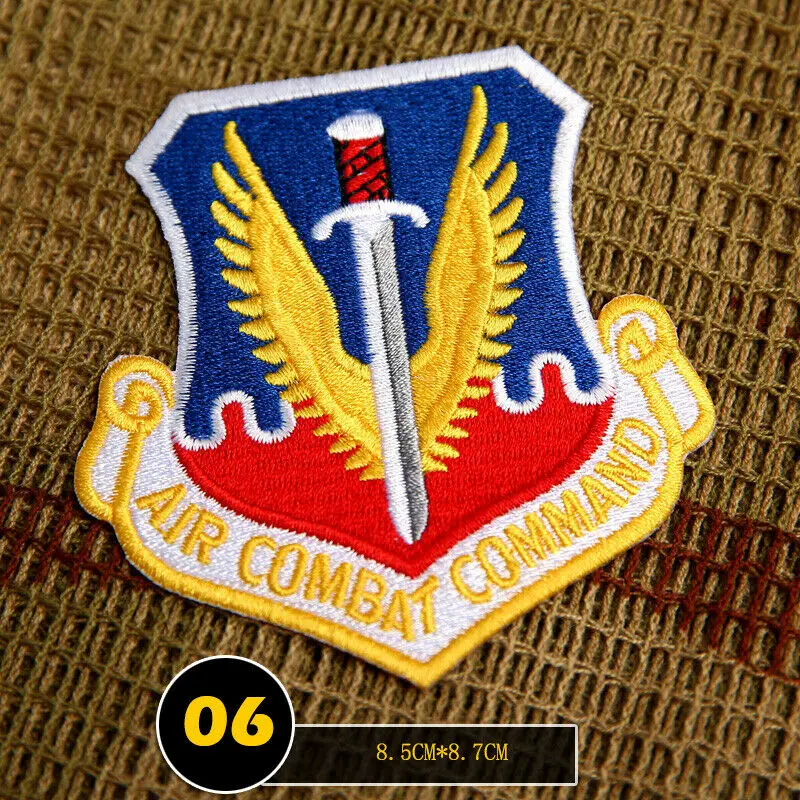 Военная Униформа патч Цветной нам военно-воздушные силы ВВС США воздушного боя