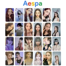

6pcs/set Kpop Aespa Photocards Savage New Album Photo Card for Fans Collection KARINA