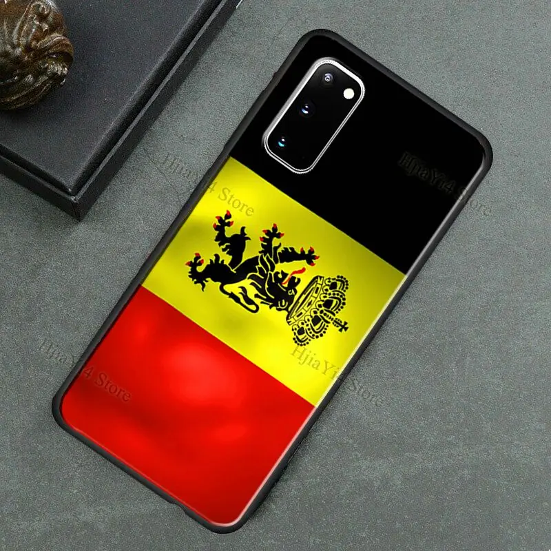 Belgium Coat of Arms Flag Case For Samsung Galaxy S20 FE S22 S21 Ultra S8  S9 S10 Note 10 Plus S10e Note 20 Ultra