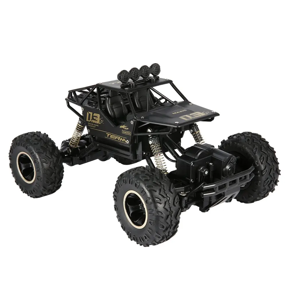 1/16 2,4 GHz сплав корпус Rock Crawler 4WD двойные двигатели внедорожный Радиоуправляемый автомобиль пульт дистанционного управления багги Bigfoot скалолазание автомобиль игрушки