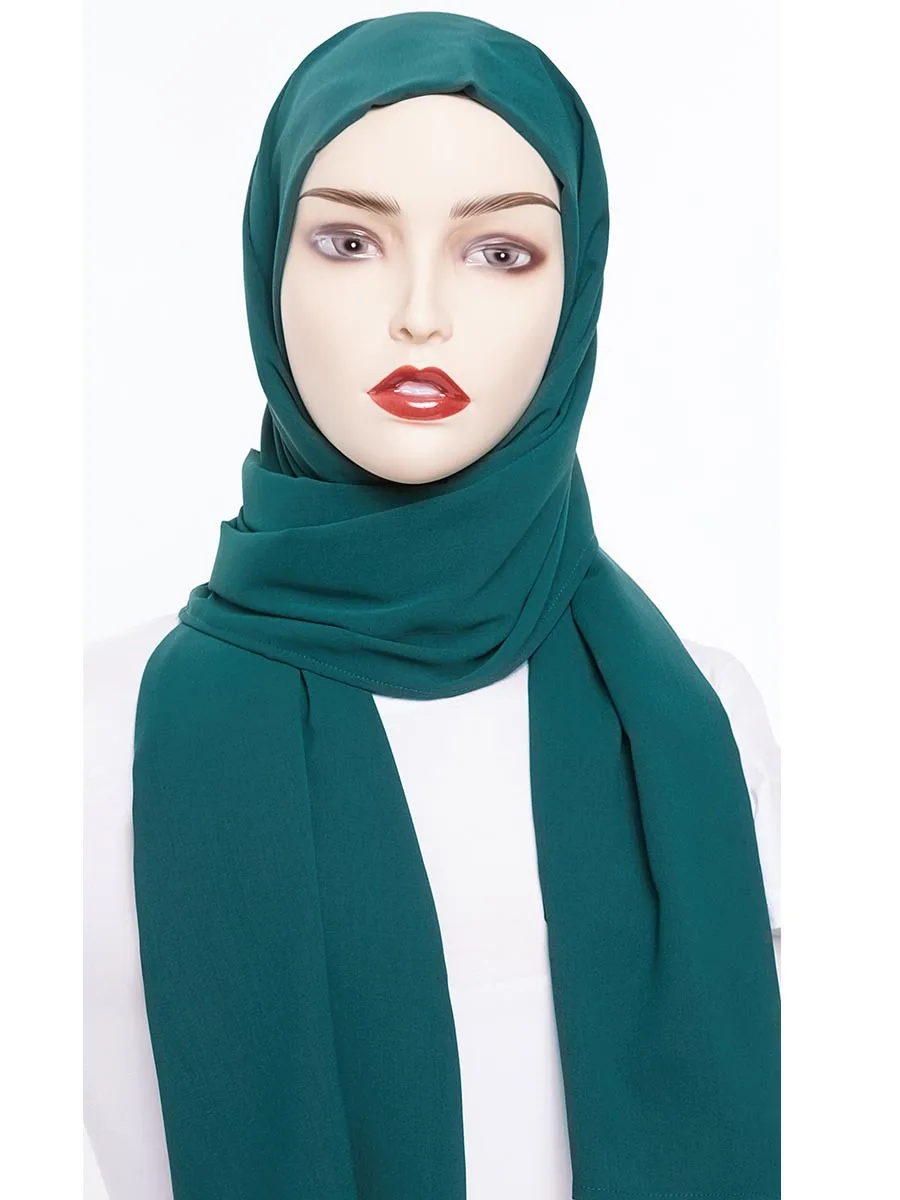 plain crinckle hijab Мусульманский женский хиджаб Турция Khimar Малайзийский лед креп Твердые крышки головной платок капот накладной длинный платок ислам Дубаи одежда - Цвет: plain crinckle hijab