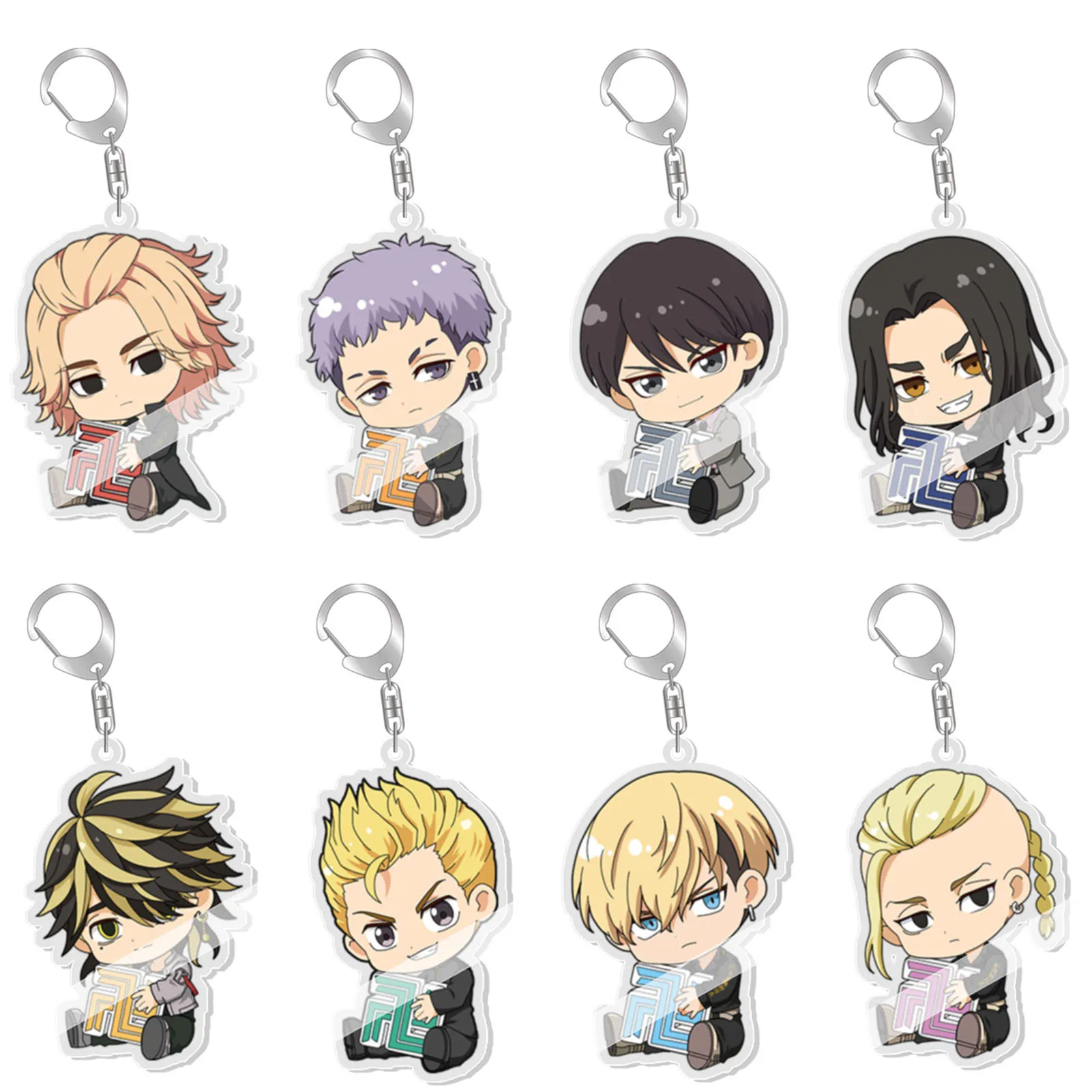 88 Styles Tokyo Revengers Keychain Anime Character Manjiro Ken Takemichi Hinata Atsushi Chibi Kawaii Arcylic Key Chain