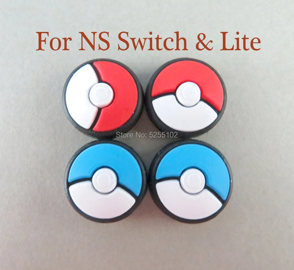 

200pcs Joystick Cover Thumb Stick Grip Cap Skin For Nintend Switch JoyCon Controller Pokeball JoyCon Gamepad Thumbstick case