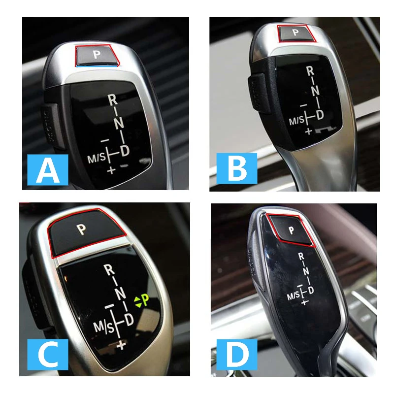 Car Gear Shift Lever Auto Parking P Button Cap Cover Replacement For For BMW 3 5 7 X3 X4 X5 X6 Series E90 F30 F10 F01 F25