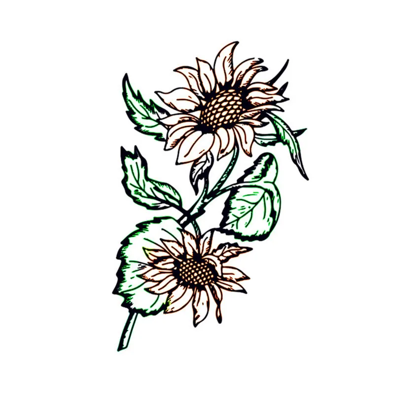 

Clear Stamps Sunflower Transparent Rubber Stamps Silicone for DIY Scrapbooking Card Making Album Crafts Decoration New Stamps