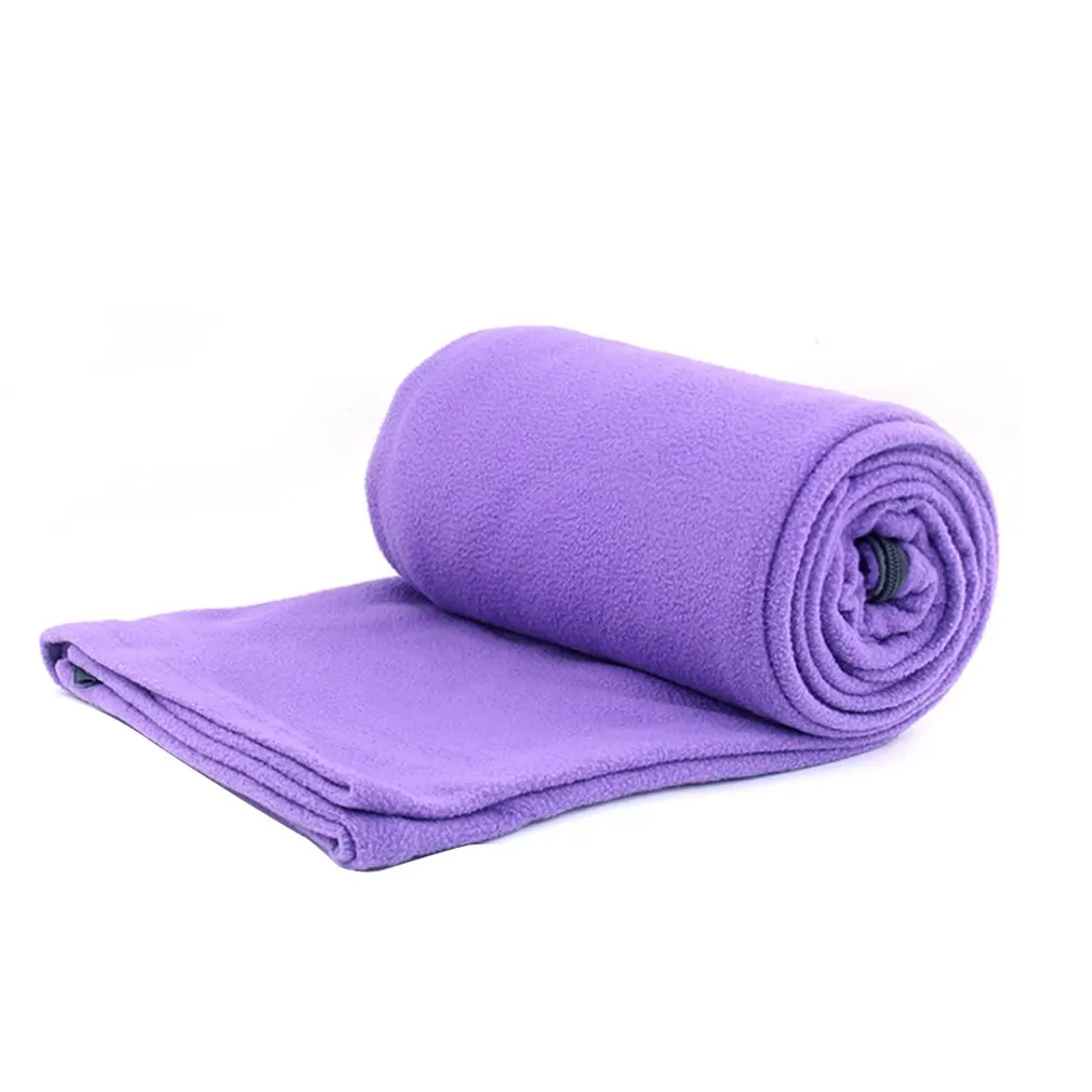 Portable Ultralight Fleece Sleeping Bag Liner for Outdoor Camping Travel Breathable Folding Emergency Camping Warm Blanket