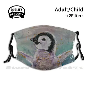 

Baby Penguin Face Mask Washable Filter Summer Hot Sale Mouth Masks Baby Cute Adorable Chic Chick Fur Furry Fuzzy Feathers Ice
