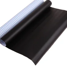 Pizarra adhesiva impermeable de PVC de 200x60cm para niños, pizarra de escritura de grafiti móvil con 5 uds. De tizas para la escuela, la Oficina y el hogar, color negro