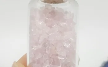 С разноцветными кристаллами Желая бутылка кристалл Целебный Камень украшение для дома - Цвет: rose quartz