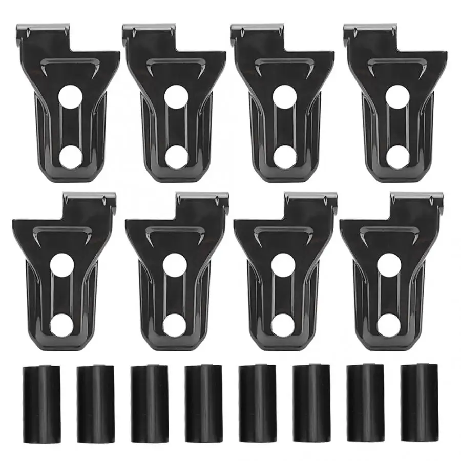 

8pcs Side Door Hinge Cover Protector Trim Replacement Accessories For Wrangler JL 2018