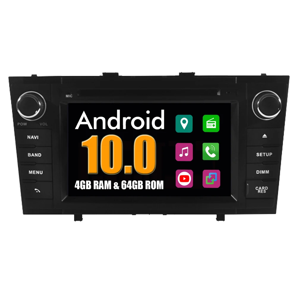 Для Toyota Avensis 2009 2013 Android 10 сенсорный экран Авторадио автомобильный мультимедийный