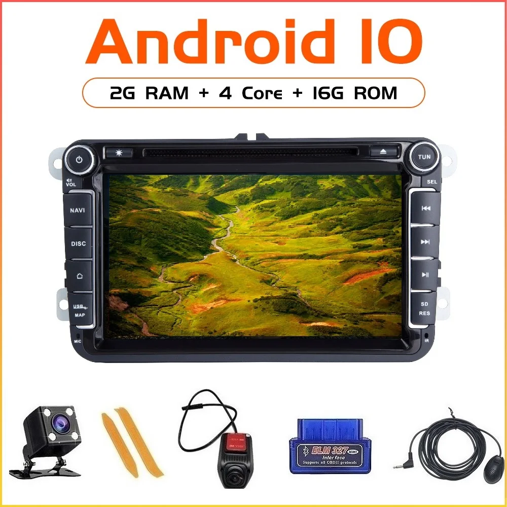 Автомагнитола Zltoopai мультимедийный плеер на Android 10 с 8 &quotэкраном GPS для Volkswagen Amarok